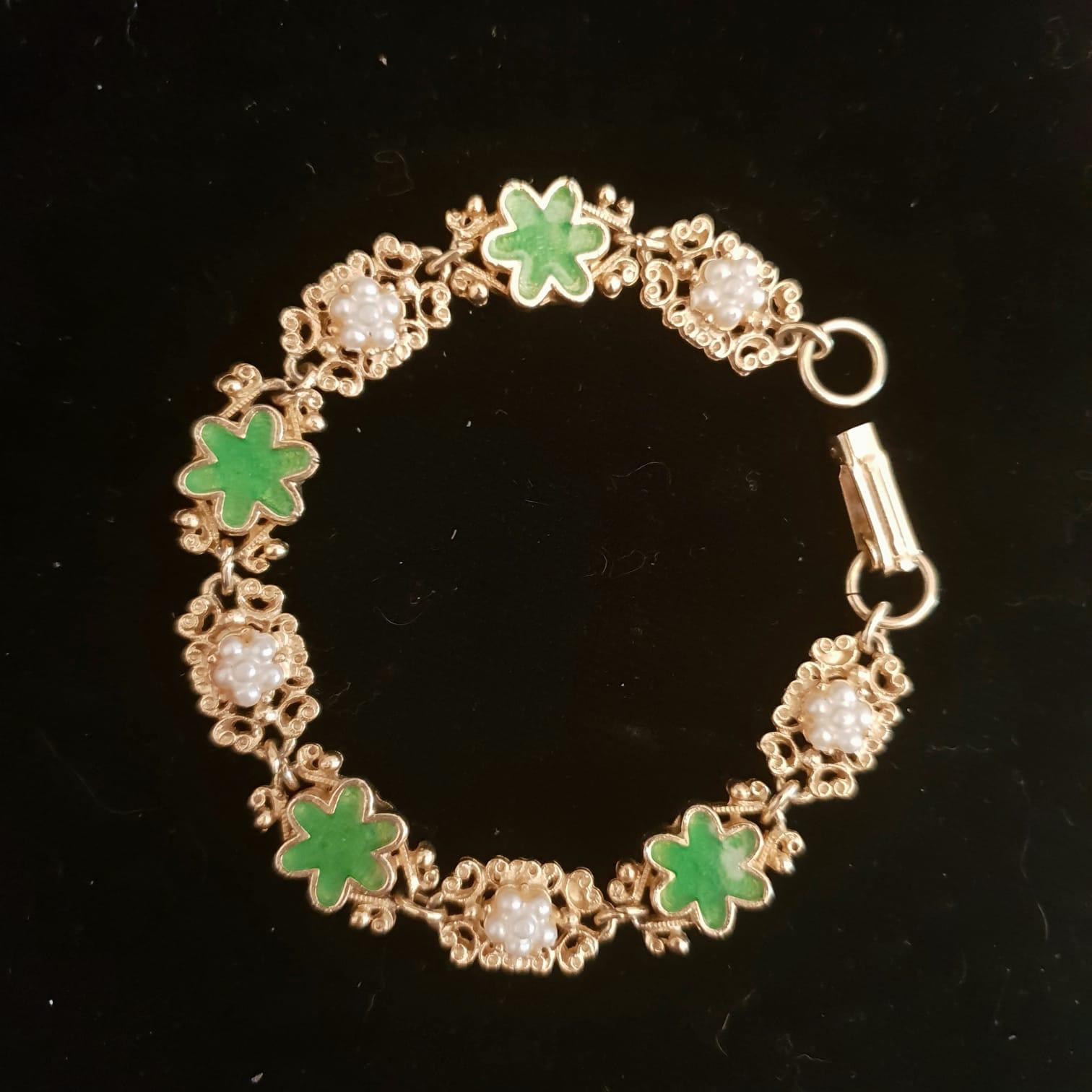 Bracciale LES POULETTES BIJOUX In Argento 925 Con Perle Di Smalto E Perle D'argento, Regalo In Scatola, Garanzia 1 Anno
