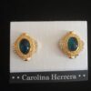 Orecchini Carolina Herrera smeraldi e diamanti